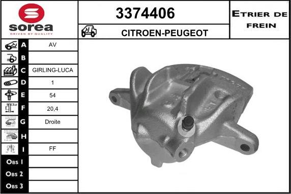 Sera 3374406 - Bremžu suports autodraugiem.lv