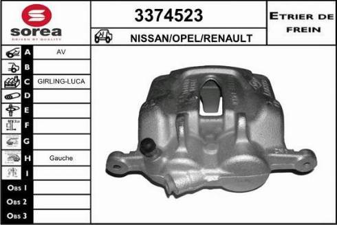 Sera 3374523 - Bremžu suports autodraugiem.lv