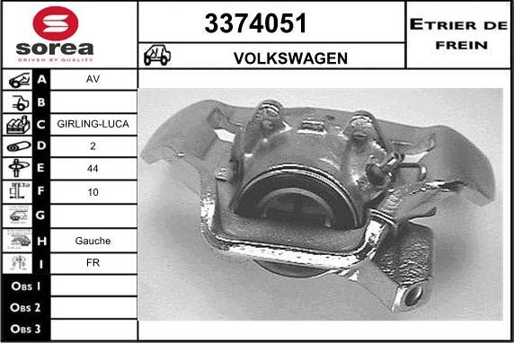 Sera 3374051 - Bremžu suports autodraugiem.lv