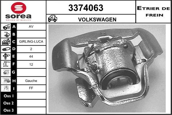 Sera 3374063 - Bremžu suports autodraugiem.lv