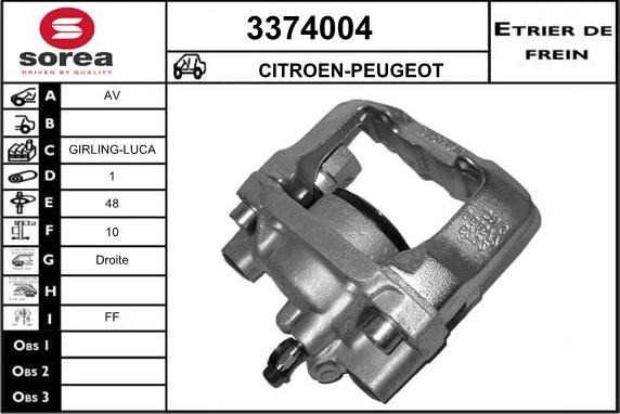 Sera 3374004 - Bremžu suports autodraugiem.lv