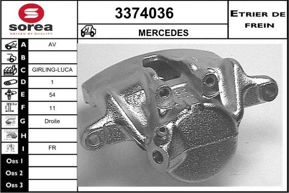 Sera 3374036 - Bremžu suports autodraugiem.lv