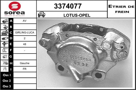 Sera 3374077 - Bremžu suports autodraugiem.lv