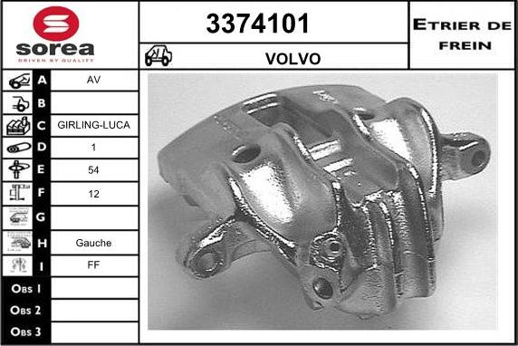 Sera 3374101 - Bremžu suports autodraugiem.lv