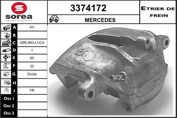 Sera 3374172 - Bremžu suports autodraugiem.lv