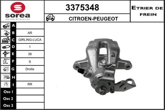 Sera 3375348 - Bremžu suports autodraugiem.lv