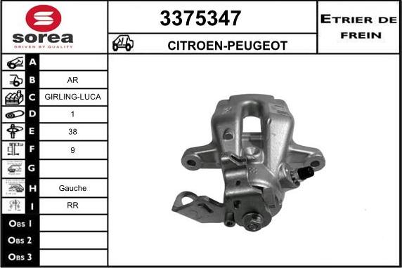 Sera 3375347 - Bremžu suports autodraugiem.lv