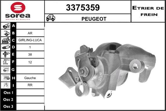 Sera 3375359 - Bremžu suports autodraugiem.lv