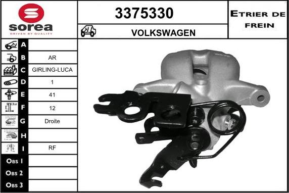 Sera 3375330 - Bremžu suports autodraugiem.lv