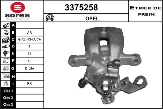 Sera 3375258 - Bremžu suports autodraugiem.lv