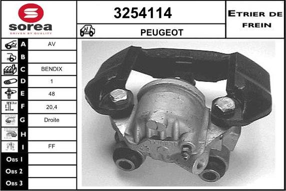 Sera 3254114 - Bremžu suports autodraugiem.lv