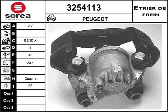 Sera 3254113 - Bremžu suports autodraugiem.lv