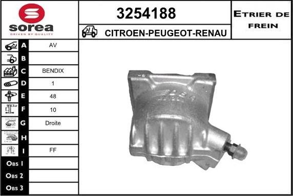 Sera 3254188 - Bremžu suports autodraugiem.lv