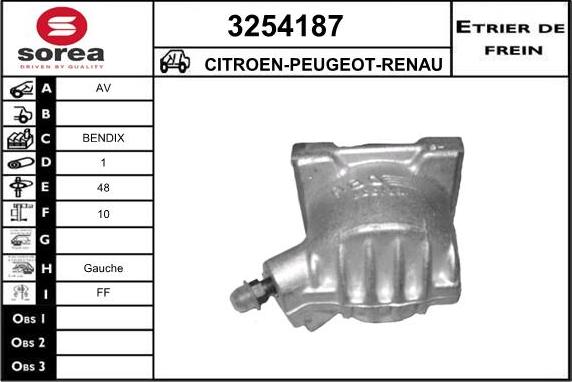 Sera 3254187 - Bremžu suports autodraugiem.lv