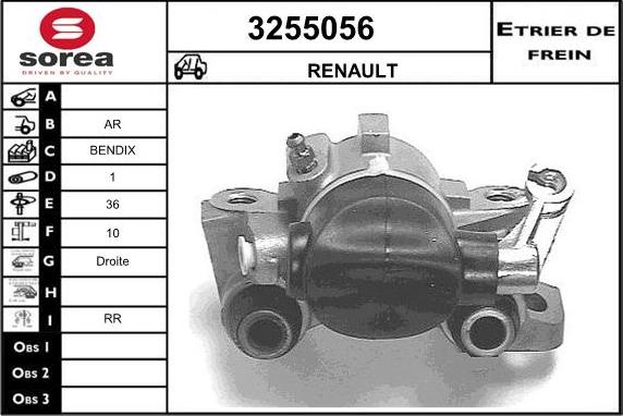 Sera 3255056 - Bremžu suports autodraugiem.lv