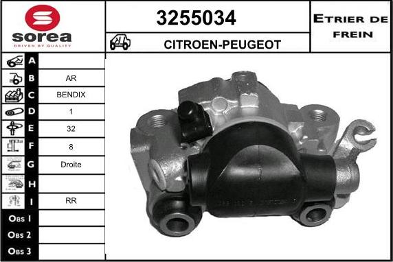 Sera 3255034 - Bremžu suports autodraugiem.lv