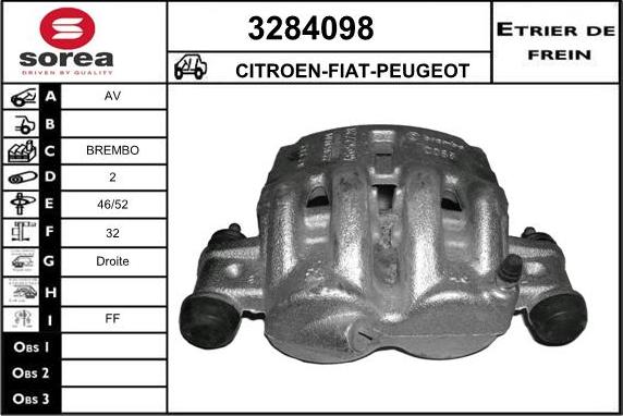 Sera 3284098 - Bremžu suports autodraugiem.lv