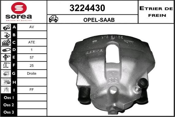 Sera 3224430 - Bremžu suports autodraugiem.lv