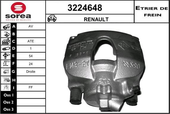 Sera 3224648 - Bremžu suports autodraugiem.lv