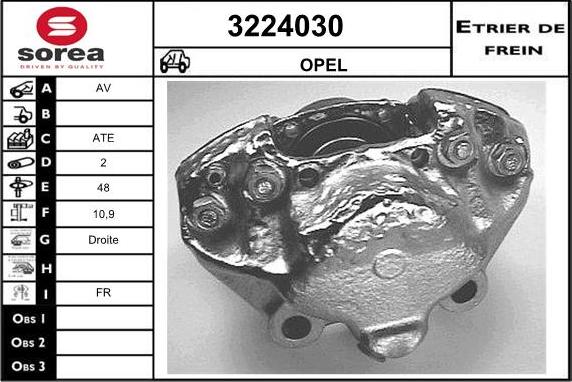 Sera 3224030 - Bremžu suports autodraugiem.lv