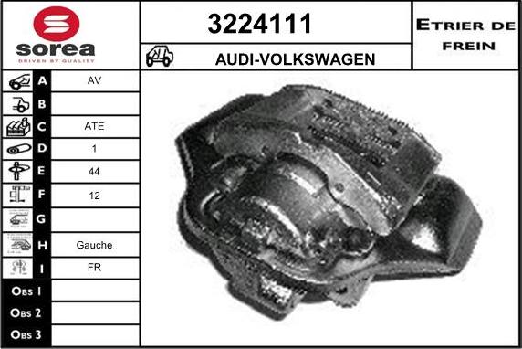 Sera 3224111 - Bremžu suports autodraugiem.lv