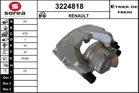 Sera 3224818 - Bremžu suports autodraugiem.lv