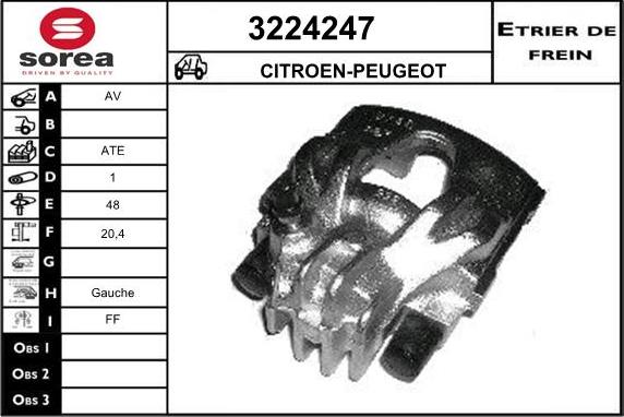 Sera 3224247 - Bremžu suports autodraugiem.lv