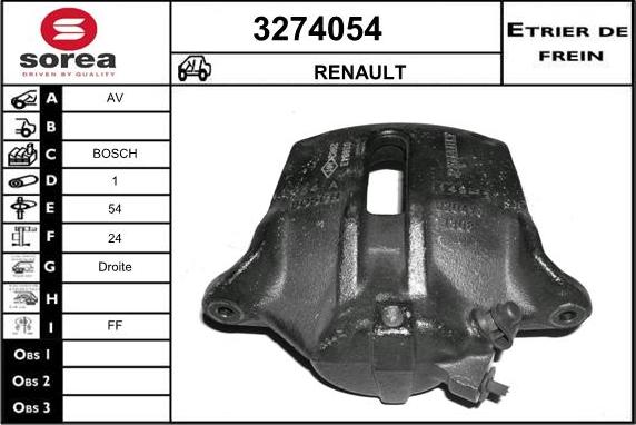 Sera 3274054 - Bremžu suports autodraugiem.lv