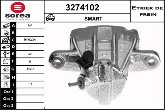 Sera 3274102 - Bremžu suports autodraugiem.lv