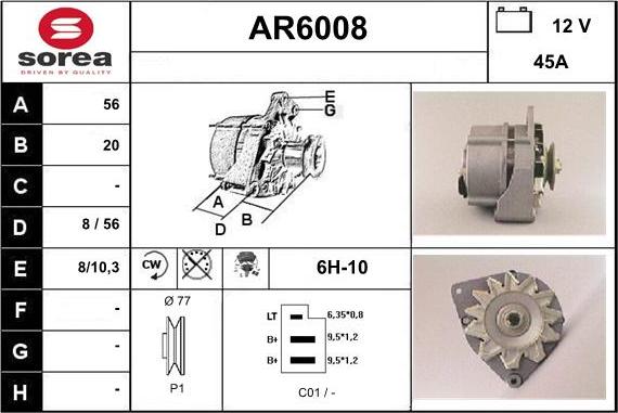 Sera AR6008 - Ģenerators autodraugiem.lv