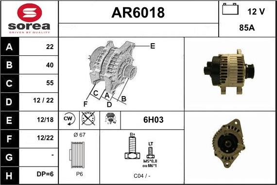 Sera AR6018 - Ģenerators autodraugiem.lv