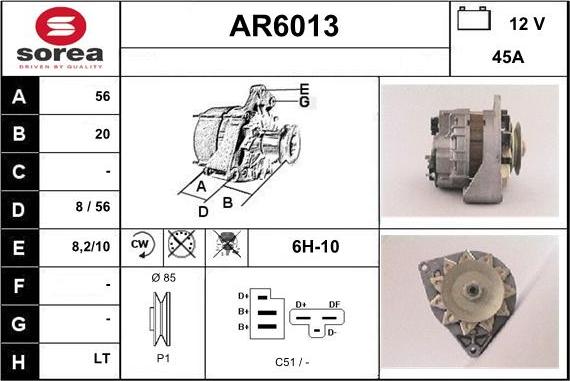 Sera AR6013 - Ģenerators autodraugiem.lv