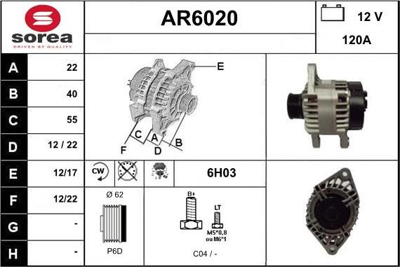 Sera AR6020 - Ģenerators autodraugiem.lv