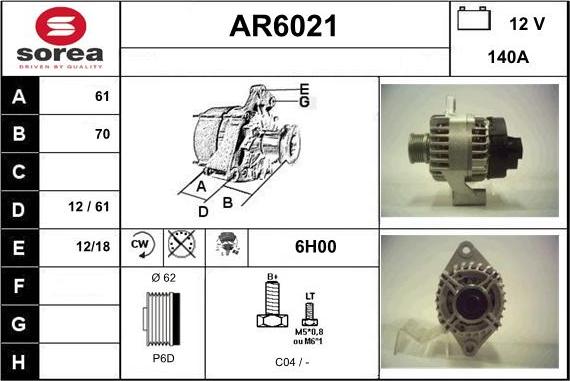 Sera AR6021 - Ģenerators autodraugiem.lv