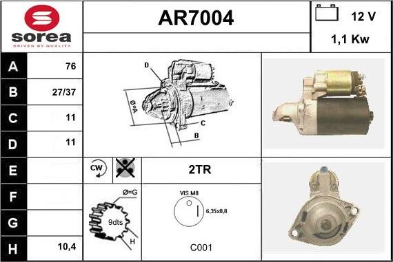 Sera AR7004 - Starteris autodraugiem.lv