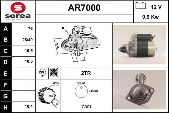 Sera AR7000 - Starteris autodraugiem.lv