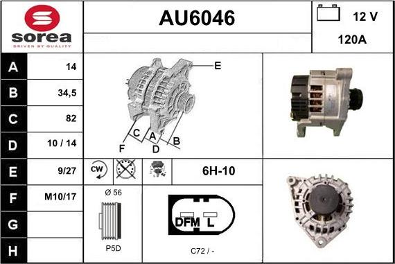 Sera AU6046 - Ģenerators autodraugiem.lv