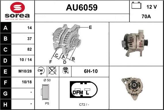 Sera AU6059 - Ģenerators autodraugiem.lv