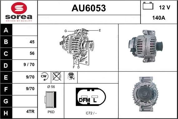 Sera AU6053 - Ģenerators autodraugiem.lv