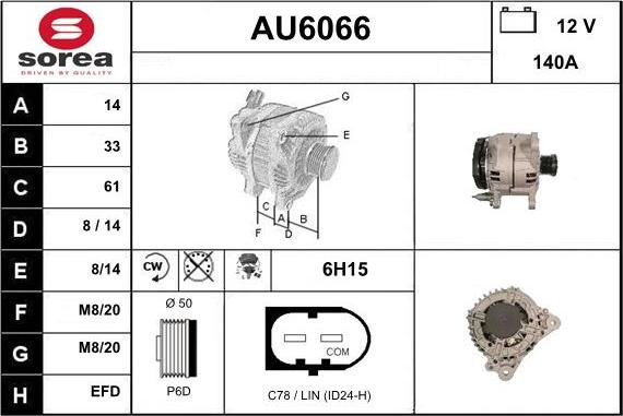 Sera AU6066 - Ģenerators autodraugiem.lv