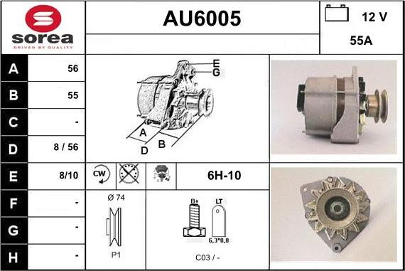 Sera AU6005 - Ģenerators autodraugiem.lv