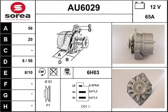 Sera AU6029 - Ģenerators autodraugiem.lv