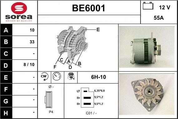 Sera BE6001 - Ģenerators autodraugiem.lv