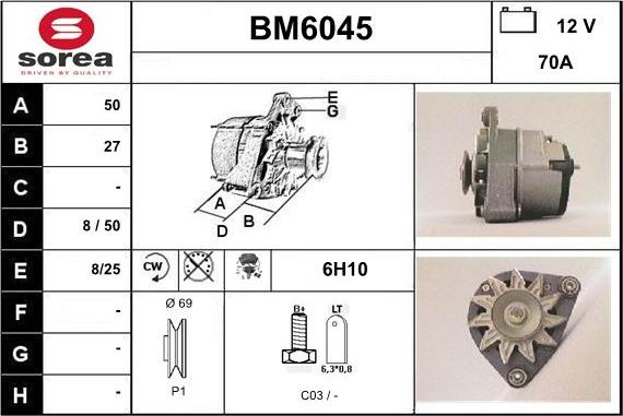 Sera BM6045 - Ģenerators autodraugiem.lv