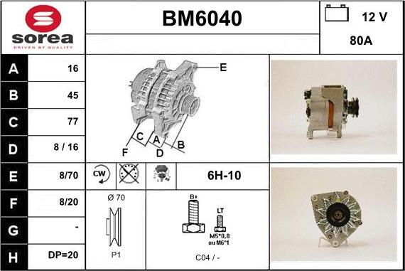 Sera BM6040 - Ģenerators autodraugiem.lv