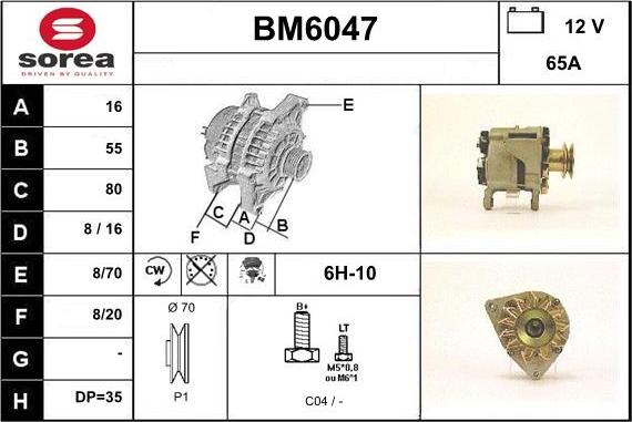 Sera BM6047 - Ģenerators autodraugiem.lv
