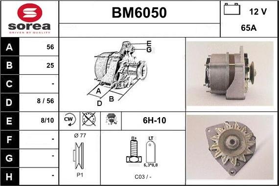 Sera BM6050 - Ģenerators autodraugiem.lv