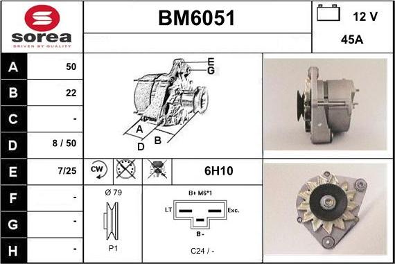 Sera BM6051 - Ģenerators autodraugiem.lv