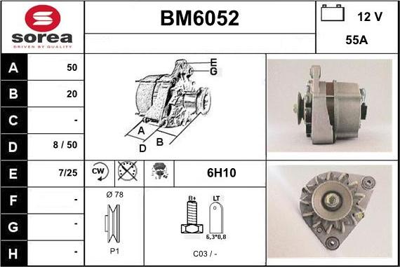 Sera BM6052 - Ģenerators autodraugiem.lv
