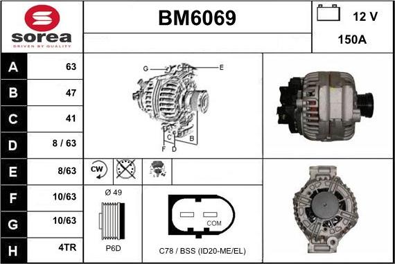 Sera BM6069 - Ģenerators autodraugiem.lv